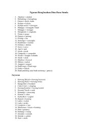 Kembang buruan = budak keur meujeuhna resep ulin di luar. Ngaran Bungbuahan Dina Basa Sunda