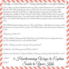 4 Heartwarming Letters To Explain Santa To Your Kids Letter Explaining Santa Santa Letter Santa Claus Letter Template