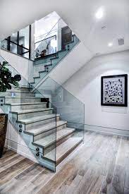 Some of the other stair types create a privacy barrier between the floors of your home. Http Www Ampmglassllc Com Modern Staircase Stairs Design Home