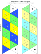 This flexagon is a bit more challenging than the others on this page to make due to the more complex template. How To Make A Flexagon Geometric Toys To Make Aunt Annie S Crafts