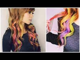 According to hill, if you want to achieve a natural golden caramel hue, you should remember to keep color lighter around your face and ends. How To Make Your Own Hair Dye Using Eyeshadow Easy Hair Color Color Your Hair Temporary Hair Color