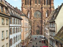 Strasbourg cathedral is a church in strasbourg, france. Strasbourg Cathedral France Afar