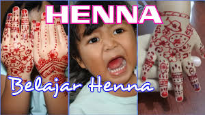Anak usia di bawah 16 tahun. Gambar Henna Anak Perempuan Henna Simple Cantik
