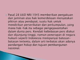 Ini kerana hak bermakna benar, sekali gus menyebabkan kebebasan menyebarkan kesesatan bukan hak. Hukum Pers Dan Kode Etik Jurnalistik Ppt Download