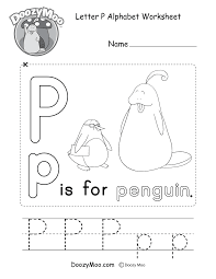 A free man, m ; Letter P Alphabet Activity Worksheet Doozy Moo