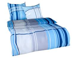 Setex Feinbiber Bettwasche Squares Blau Lidl De