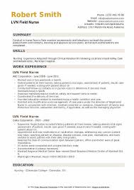 Lvn Field Nurse Resume Samples Qwikresume