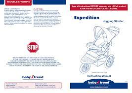 Baby Trend Expedition Instruction Manual Manualzz