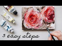 Flower paintings for beginners | easy acrylic painting watch step by step drawing, how to use colors & detail color information on the video when it has been. How To Paint Flowers Acrylics