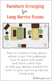 You can place it in front of the sectional sofa. 7 Tips For Arranging Furniture In A Long Narrow Living Room