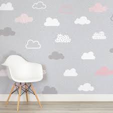Awesome clouds wallpaper for desktop, table, and mobile. Cloud Wallpaper Baby Room Novocom Top