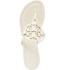 Tory Burch White Miller Flip Flop Sandals