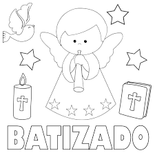 Desenhos para colorir de meninas. Convites De Batizado Menina Menino E Padrinhos