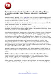 13m jpj negeri selangor 43m hellofashionyssa. Miss Tourism Swaziland Beauty Pageant Received Warmly In Subang Malaysia A Proposal To Appoint Her Brand Ambassador Of Renown La Nor Cosmetics Malaysia