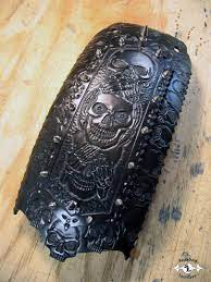 Sundog Leather Custom Tooled Leather Motorcycle Fender Bibs The Worlds Best Tooled Leather Motorcycle Fender B Motorcycle Fender Leather Tooling Custom Fender
