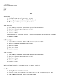 Paper Outline Research Paper Outline Template Paper Outline Research Paper