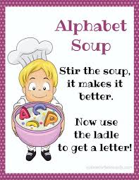 Preschool Lesson Plan Alphabet Soup No Time For Flash Cards