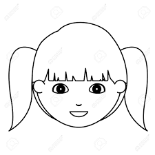 Girl Cartoon Face Icon Kid Child Little And People Theme Isolated Design Vector Illustration Royalty Free Cliparts Vectors And Stock Illustration Image 63755213
