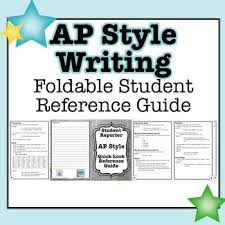 Associated Press Ap Style Writing Foldable Student Reference Guide Ap Language Teacher Activities Interactive Journals