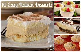 10 Easy Italian Desserts Diabetes Friendly Italian Dessert Recipes Italian Desserts Easy Desserts Italian Desserts