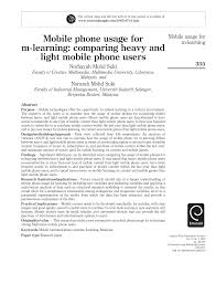 Handphoneshop bali menjual hp/handphone/smartphone/tablet, laptop/notebook, aksesoris handphone, laptop produk terbaru dan terlengkap dengan banyak promo menarik serta bergaransi. Pdf Mobile Phone Usage For M Learning Comparing Heavy And Light Mobile Phone Users