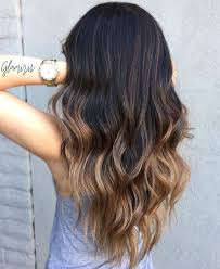 And @joeydevivre has one of the cutest looks with sapphire blue tips on curly black hair with bangs (this look is known as a hime cut). Pin By Jenisha Parekh On Balayage Hair Styles Long Hair Styles Balayage Hair