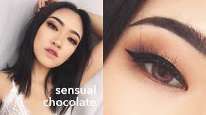 sensual chocolate monolid makeup