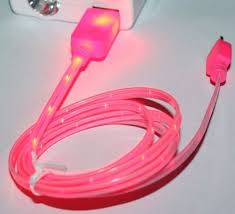 Simonmall Iphone 5 Led Charger Light Up Charging Cable Luminescent Visible Current Flow Smart C Phone Accesories Phone Case Accessories Cell Phone Accessories