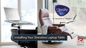 Includes a usb port on the top of the table for charging all your wireless devices. Stressless Laptop Table Installation Tips Personal Table Computer Table Youtube