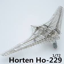The horten ix design became the horten ho 229 aircraft program after göring granted the project official status in 1943 and the technical office of the the horten 9/gotha 229 had a low radar return. Mmz Model Jasmine 3d Metal Puzzle 1 72 Horten Ho 229 Full Pe Model Assembly Metal Model Kit Diy 3d Laser Cut Model Puzzle Puzzles Aliexpress
