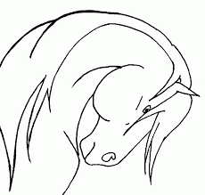 Printable horse head coloring pages. Horse Head Coloring Page Coloring Home