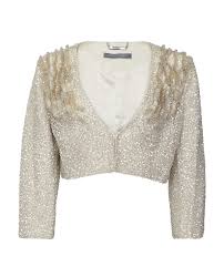 alberta ferretti sequin embellished jacket