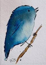 Oiseau En Aquarelle Watercolor Bird Art Painting Watercolor Paintings Tutorials