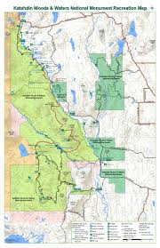 Katahdin Woods And Waters National Monument Map National Monuments Map National Parks