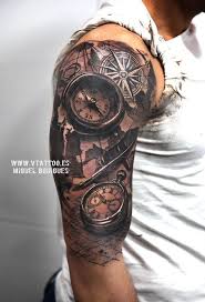 I am sure many people chooses a design before selecting a body part for it. 100 Awesome Compass Tattoo Designs Cuded Tattoos Upper Arm Tattoos For Guys Cool Half Sleeve Tattoos