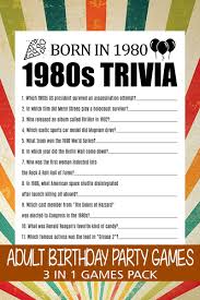 40th Birthday Party Games 40th Trivia Games 40th Birthday Etsy In 2020 40th Birthday Party Games 40th Birthday Parties 40th Birthday Games