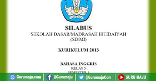 Silabus bahasa inggris kelas 5 semester 2 kurikulum 2013. Silabus Bahasa Inggris Kelas 5 K13 Edisi 2021 Semester 1 Guru Maju