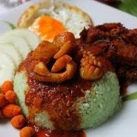 Resepi nasi lemak hijau amie. Nasi Lemak Hijau Myresipi