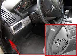 Fuse panel layout diagram parts: Fuse Box Diagram Mitsubishi Galant 2004 2012