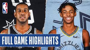 See the live scores and odds from the nba game between grizzlies and spurs at at&t center on november 12, 2019. Spurs At Grizzlies Full Game Highlights December 23 2019 Youtube