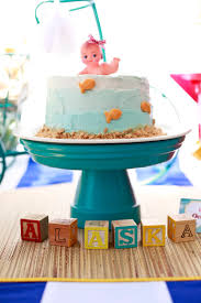Instead of using the standard baby shower roses, try. A Vintage Beach Baby Shower Project Nursery