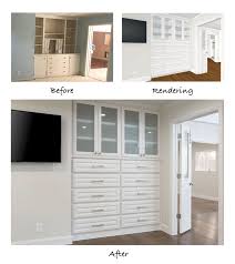 Custom cabinetry and shelving can turn a bedroom wall into a personal boutique with hidden shoe shelves, folding space, and much more. Whole House Remodel Part 3 The Master Bathroom Closet Medford Design Build