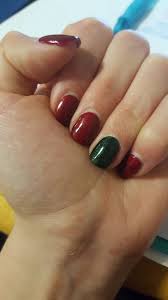 > christmas nail art | red holly christmas nails ♥ рождественский. Gel Nail Art Christmas Nail Art Holidays Red And Green Sparkles Accent Nail Christmas Nails Red Gel Nails Red Christmas Nails