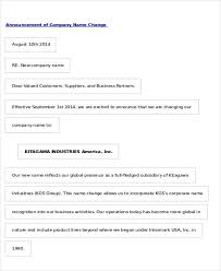 Changes of address through the u.s. Free 8 Sample Business Name Change Letter Templates In Ms Word Pdf Google Docs Pages