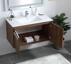 36 x 22 x 1.5 mirror: Luc 24 36 Single Sink Floating Vanity With Doors Pottery Barn