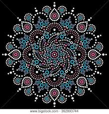 How to paint dot mandalas multiple mandalas layered. Aboriginal Bohemian Vector Photo Free Trial Bigstock