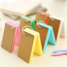 Bulk office supply ™ has 4x6, 5x7 and 5x8 tops index cards to save. Korean Creative Candy Color Buckle Binder Notes Portable Flash Cards Memo Pads Cute Stationery Diy Blank Card Memo Pad Memo Pad Cutecute Stationery Aliexpress