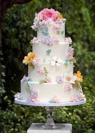 Edible flowers for wedding cakes, cupcake toppers, cake decorating, and cake pops 10 Prettiest Spring Wedding Cakes Spring Wedding Cake Cake Wedding Cake Designs