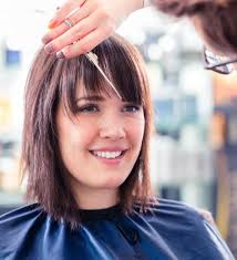 Short haircut with long bangs. 12 Popular And Contemporary Short Hairstyles With Bangs