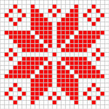 In wenigen schritten kostenlos ausdrucken. Pixelmuster Weihnachtsstern 25x25 Premium Kostenlose Anleitungen Ribbelmonster